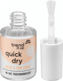 Trend !t up Base&amp;Top Coat cu uscare rapidă, 10,5 ml