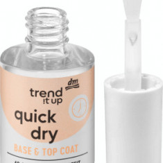 Trend !t up Base&Top Coat cu uscare rapidă, 10,5 ml
