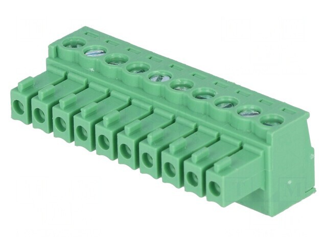Regletă deconectabilă 3,5mm 10 piste drept mufă
