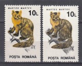ROMANIA 1993 LP 1318 FAUNA PROTEJATA VALOAREA 10 LEI EROARE CULOARE STARE MNH