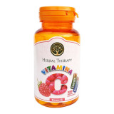 Vitamina C cu glucoza si zmeura, Herbal Therapy, 120 tablete