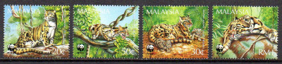 Malaysia 1995, Fauna, WWF, serie neuzata, MNH foto
