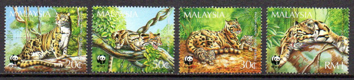 Malaysia 1995, Fauna, WWF, serie neuzata, MNH