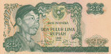 Indonezia 25 Rupiah 1968 UNC