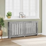 Gossi masca pentru calorifer, gri beton, 175x20x82 cm, lemn prelucrat