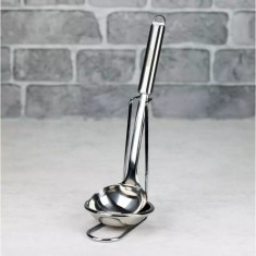 Polonic cu suport, inox, capacitate 100 ml 17.5x32 cm, Kinghoff