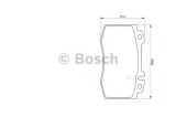 Set placute frana,frana disc MERCEDES M-CLASS (W163) (1998 - 2005) BOSCH 0 986 424 705