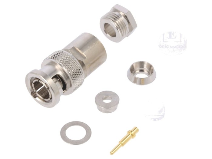 Conector BNC Tată Drept 50&Omega;