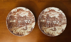 2 BOLURI DIN PORTELAN ENGLEZESC- MARCAJ BROADHURST&amp;#039;S STAFFORDSHIRE D15,5cm foto