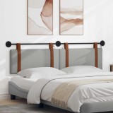 vidaXL Tăblie de pat suspendată Cu lumină LED Gri nori PU antic 3423983