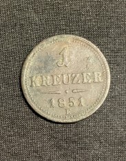 Moneda 1 kreuter 1851 E Austria