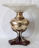 Superb si rar Centru de Masa Francez Art Nouveau, 39cm, Fructiere