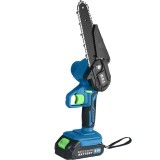 Minifierastrau cu lant pe acumulator, 21V, Lama 6" 15 cm, 2 acumulatori, ochelari de protectie si valiza de transport, Kraft