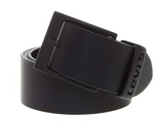 Curea de piele Levi s Ashland Gun Metal, unisex, negru, marime 110 - OUTLET