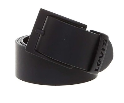 Curea de piele Levi s Ashland Gun Metal, unisex, negru, marime 110 - OUTLET foto
