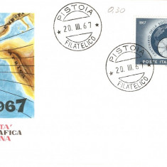 CENTENARUL SOCIETATII DE GEOGRAFIE ITALIA 1867-1967 FDC ITALIA 1967