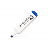 Marker Textil Albastru Faber-Castell, Varf Tesit 1-5 mm, Markere Textile Albastre, Markere Textile Faber Castell, Market Textil cu Varf Tesit, Marker