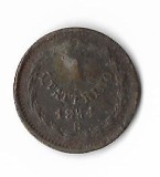 Moneda 1 quatrinno 1854 - Statele Papale
