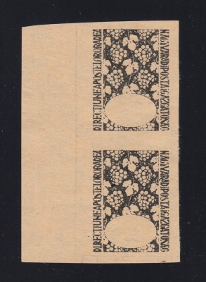 ROMANIA 1945 - ORADEA II ESEU FARA VALOARE NOMINALA PERECHE VERTICALA MNH foto