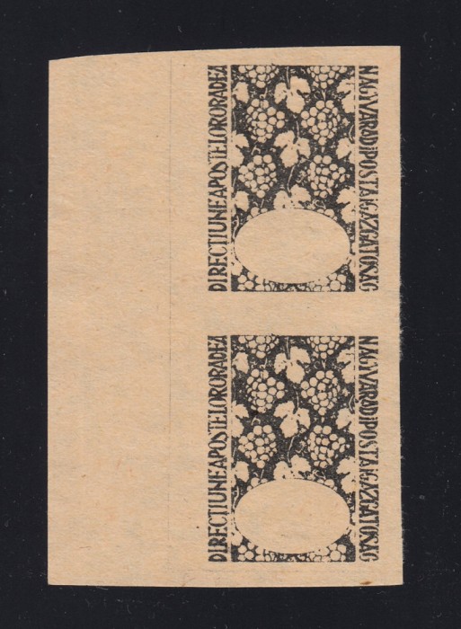 ROMANIA 1945 - ORADEA II ESEU FARA VALOARE NOMINALA PERECHE VERTICALA MNH