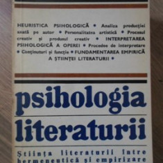 PSIHOLOGIA LITERATURII. STIINTA LITERATURII INTRE HERMENEUTICA SI EMPIRIZARE-NORBERT GROEBEN