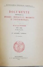 DOCUMENTE PRIVITOARE LA ISTORIA ARDEALULUI , MOLDOVEI SI TARII - ROMANESTI , VOLUMUL XI , ACTE SI SCRISORI ( 1661- 1690) publicate de ANDREI VERESS , foto