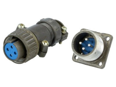 Conector Circular Soclu Mufă 4 PIN 5A foto