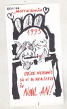 Bnk cp Felicitare Anul Nou 1993 - Revista Moftul roman