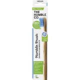 Periuta de dinti The Humble Co din bambus, biodegradabila, pentru adulti, peri moi, fara BPA