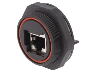 Soclu RJ45 Ethernet Buccaneer 8 PIN Poliamidă Aurit 1,5A foto
