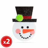 Cumpara ieftin Set ornamente de pom - model Om de zăpadă - 2 buc. /pachet