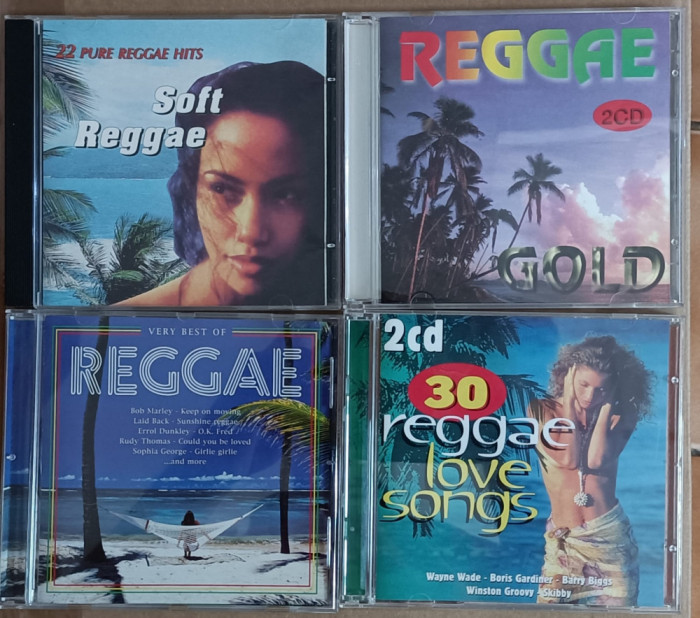 cd-uri , muzică Reggae , două cd-uri duble si două simple