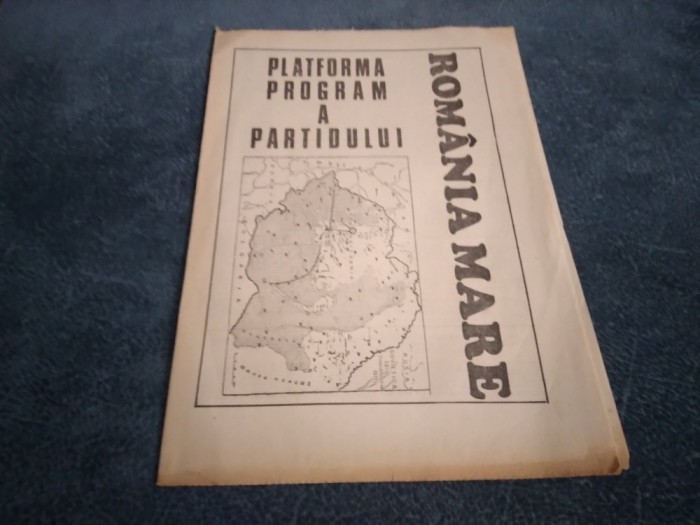 PLATFORMA PROGRAM A PARTIDULUI ROMANIA MARE 1991
