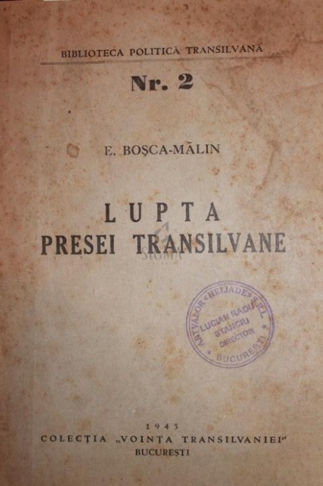 LUPTA PRESEI TRANSILVANE