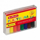 PLASTILINA HERLITZ SET 8 CULORI ECONOMIC CUTIE PLASTIC