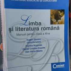 LIMBA SI LITERATURA ROMANA CLASA A XI A SIMION ENACHE MAZILIU CORINT