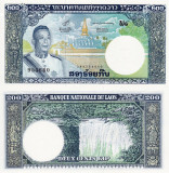 LAOS 200 kip ND 1963 UNC!!!