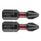 Set biti de impact PH2X25mm 1/4&quot; 2buc. GRAPHITE 56H501 HardWork ToolsRange