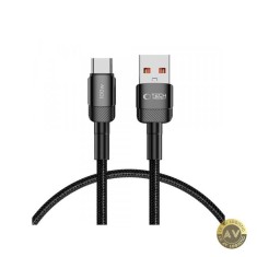 Cablu Date si Incarcare USB-A - USB-C Tech-Protect Ultraboost EVO 100W 0.5m Negru
