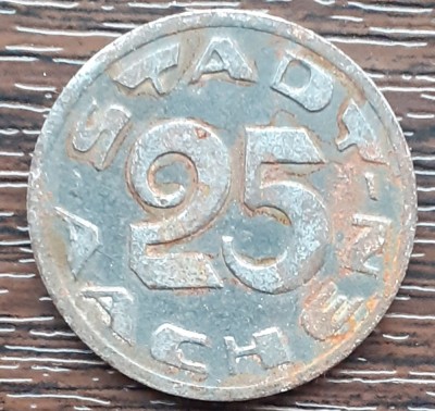 (M2225) MONEDA (NOTGELD) GERMANIA - 25 PFENNIG 1920 - STADT AACHEN foto