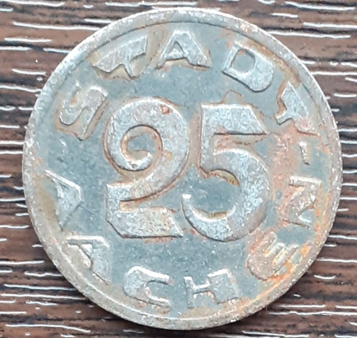 (M2225) MONEDA (NOTGELD) GERMANIA - 25 PFENNIG 1920 - STADT AACHEN