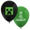 Set 8 baloane latex MINECRAFT 28 cm