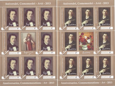 ARTA;LUCHIAN SI GRIGORESCU,MINICOLI,2012,Lp.1964b MNH ** ROMANIA. foto