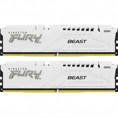 Memorie RAM DDR5, 64GB, 6000MHz, CL40, 1.35V, FURY Beast White, Kit of 2