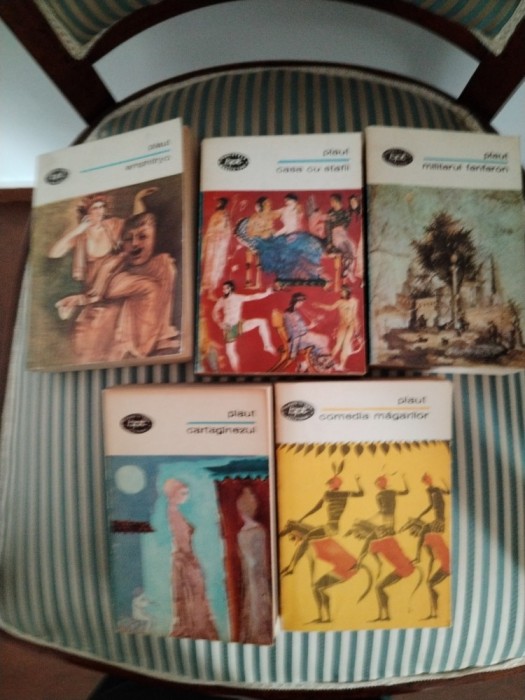 Titus Maccius Plautus Teatru vol. 1-5: Casa cu stafii, Comedia magarilor, Cartaginezul, Militarul fanfaron, Amphitryo