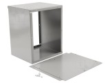 Carcasă universală oțel gri 203x254x178mm