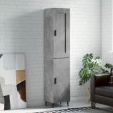 VidaXL Dulap &icirc;nalt, gri beton, 34,5x34x180 cm, lemn prelucrat