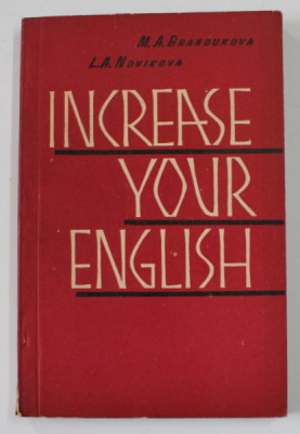 INCREASE YOUR ENGLISH byI.M. KOZLOVSKAYA ...N.K. MATVEYE , 1962 foto