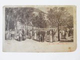 Austria-Viena:Prater,cafeneaua a treia,carte poștală circulată 1899