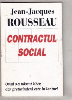 bnk ant Jean-Jacques Rousseau - Contractul social foto